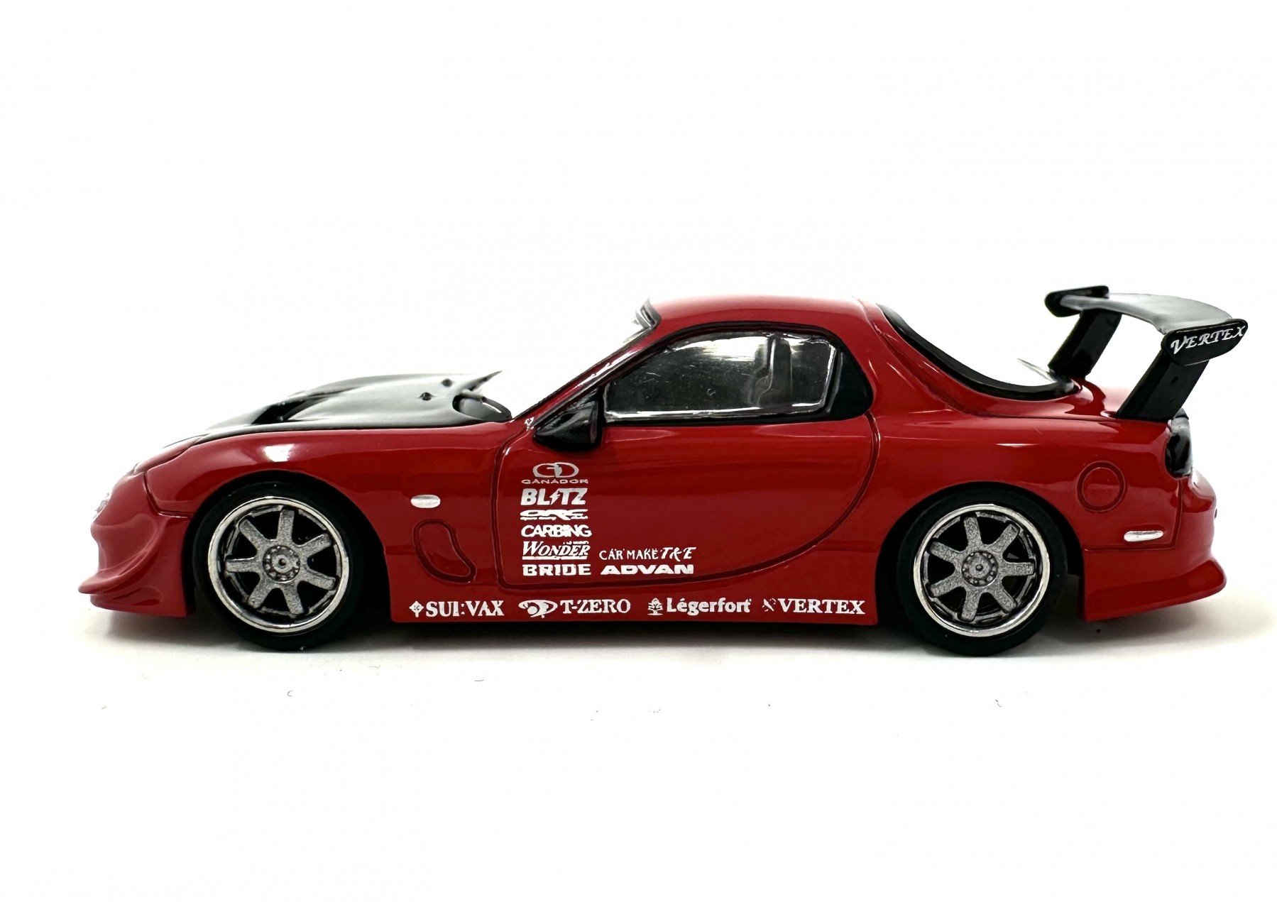 Tarmac Works GLOBAL64 VERTEX Mazda RX-7 FD3S A'pex D1 Project Auto Diecast Scala 1:64
