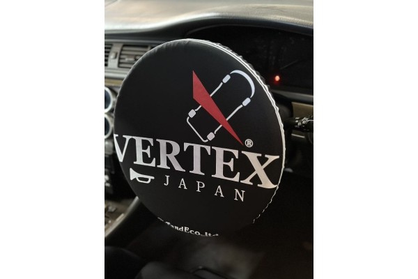 Vertex Steering Wheel Cover; Black