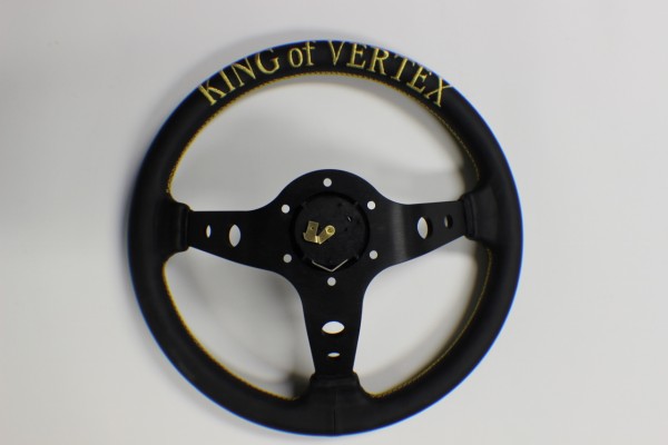 Vertex "King" 330mm Steering Wheel Black