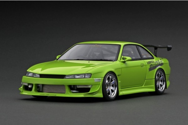 Ignition Model Vertex Ridge Nissan S14 1/18th Scale Car Model (Green)