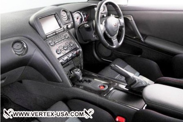 R-Vertex 2010-Up Nissan R35 GTR Interior Real Carbon Processing Kit