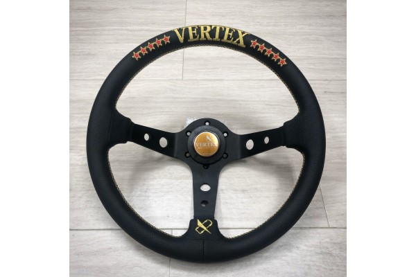 Vertex 10 Star Gold Steering Wheel 