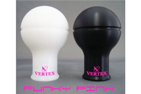 Vertex Monochrome Shift Knob *Limited Edition White with Pink Logo* 