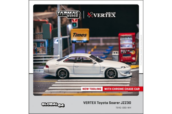 Tarmac Works x Vertex Toyota JZZ30 Soarer; White